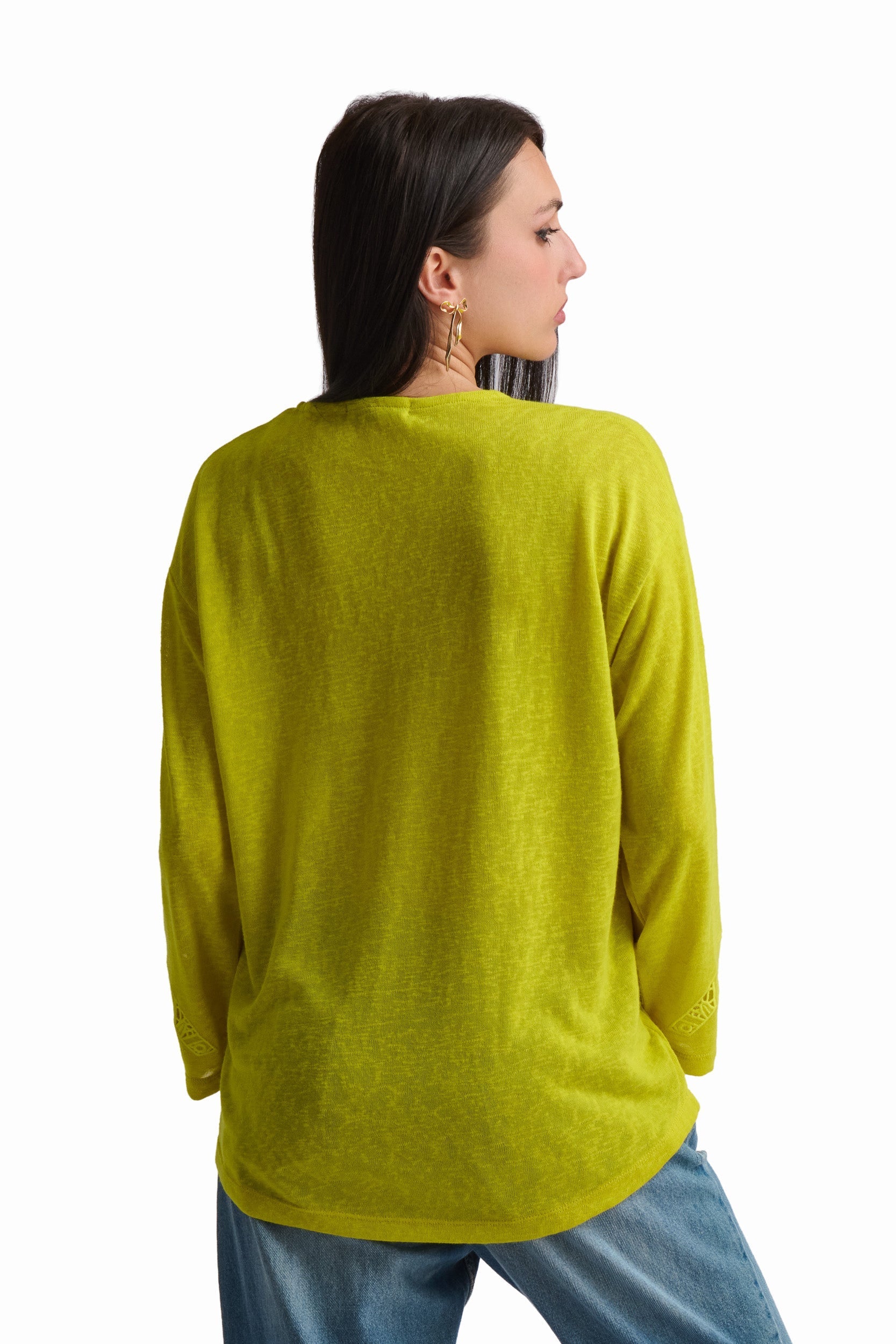 Sunflower Yellow Cutwork Top