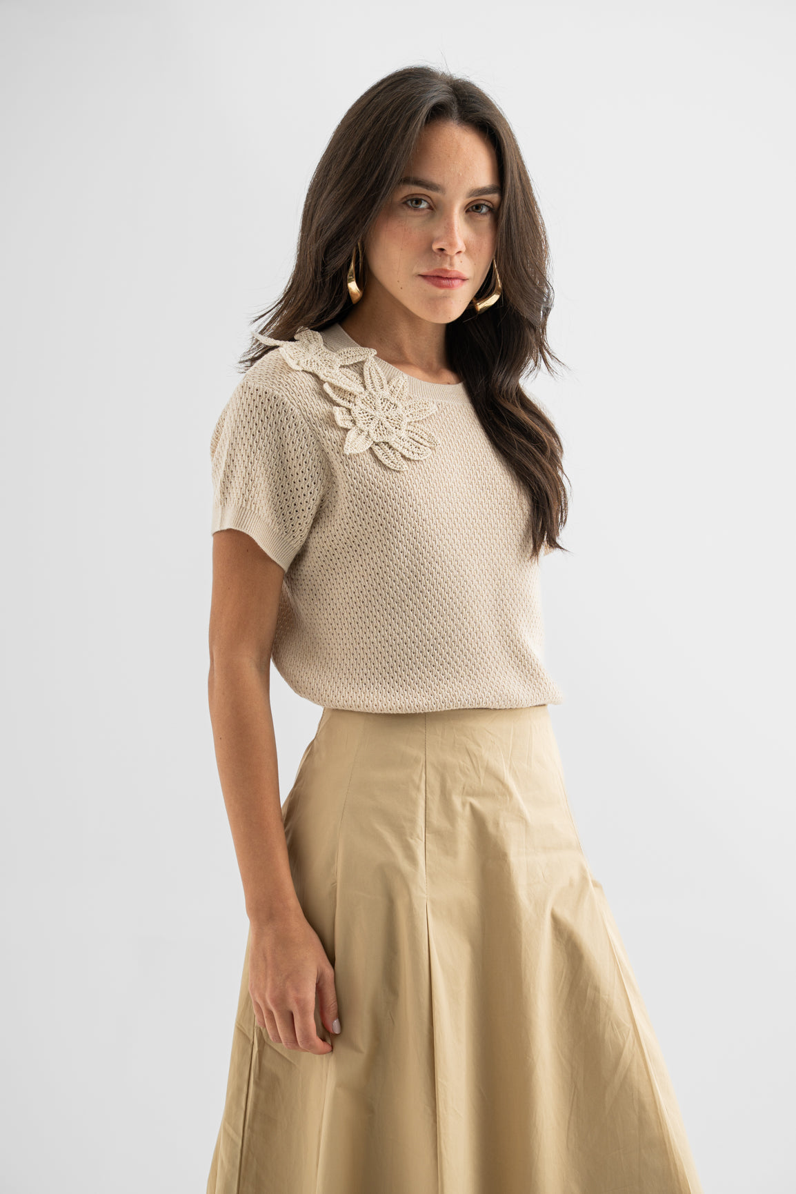 Nude Petal Textured Knit