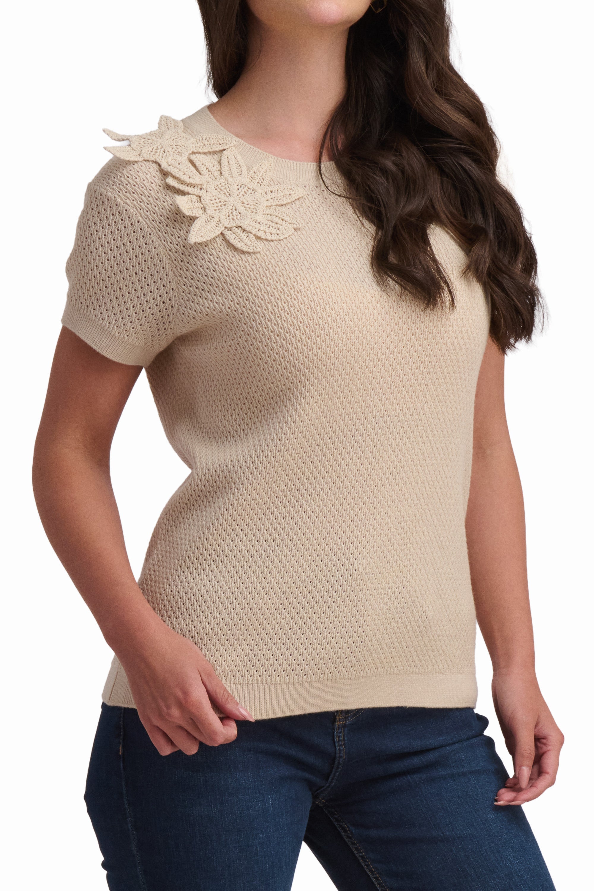 Nude Petal Textured Knit