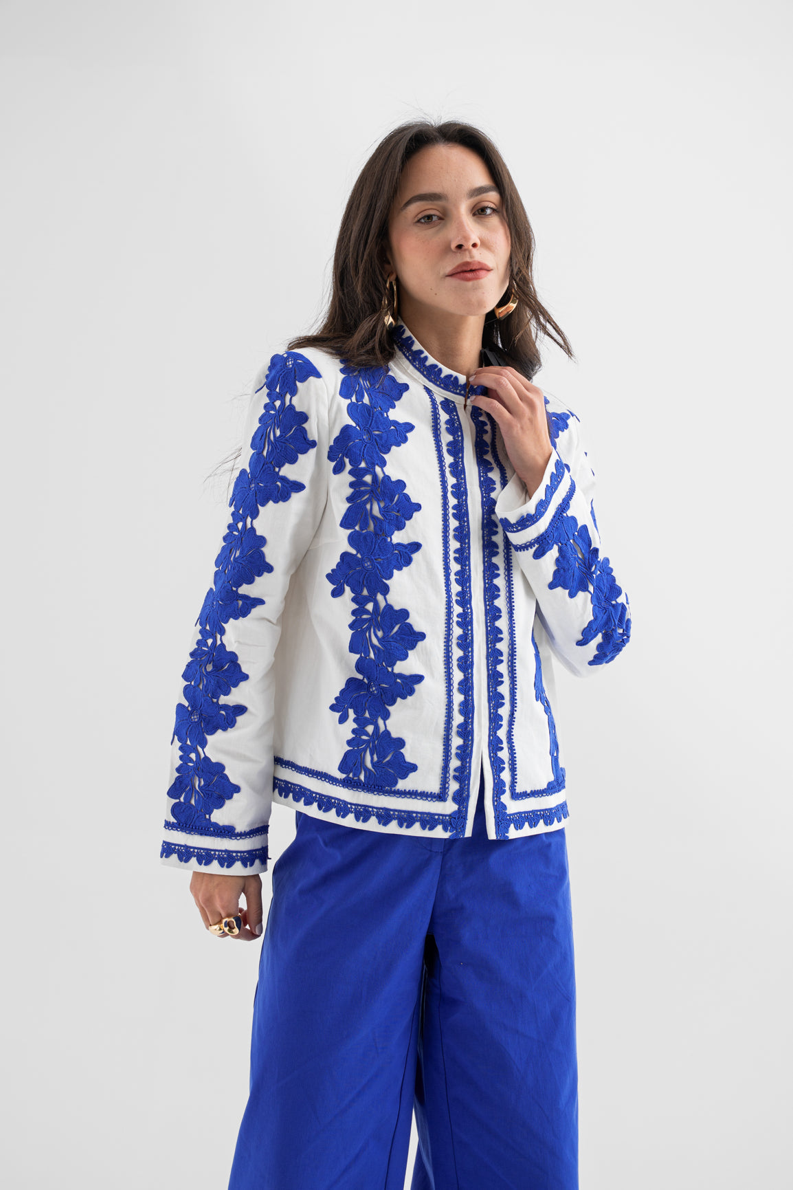 Artisan Royal Blue Embroidered Jacket