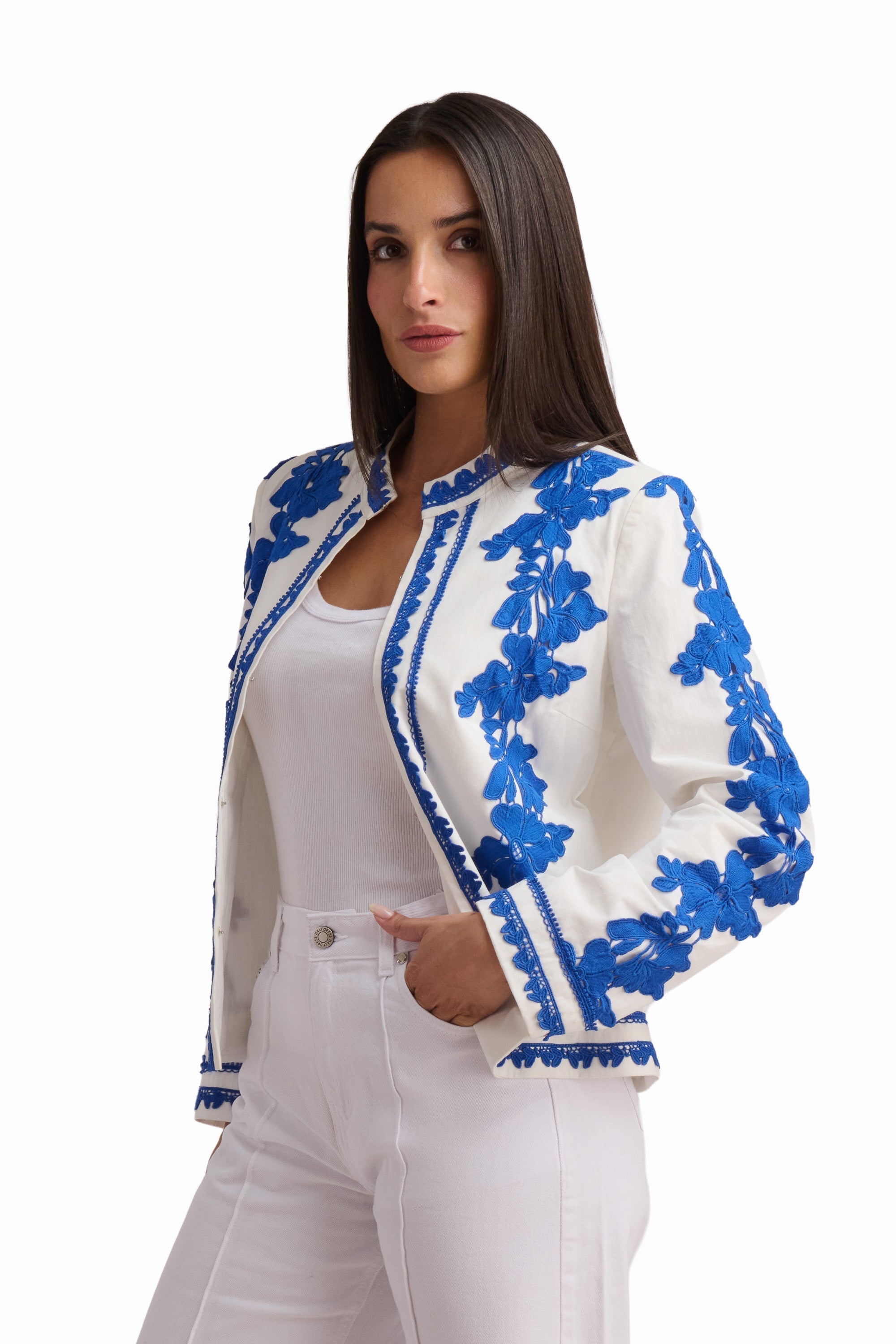 Artisan Royal Blue Embroidered Jacket