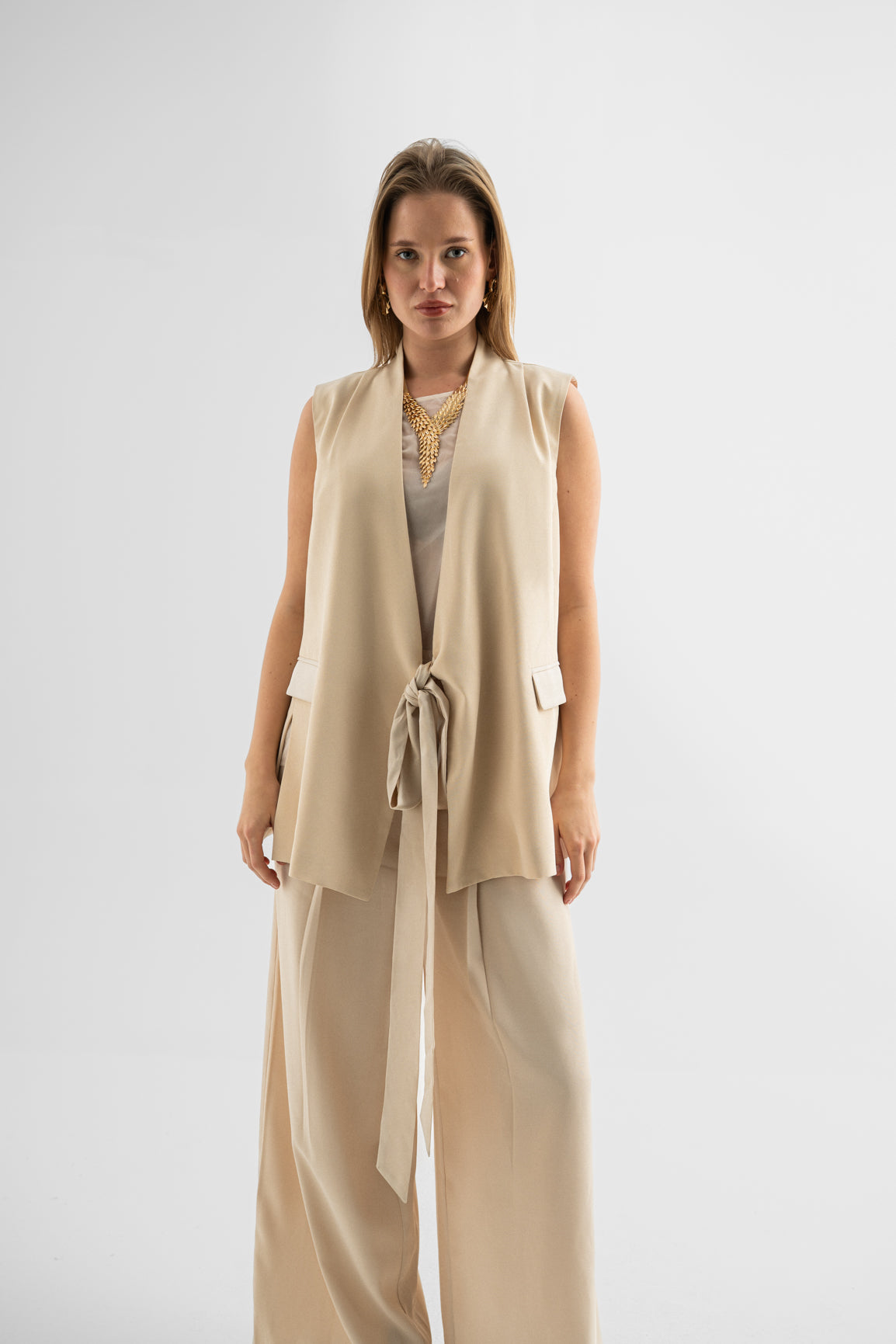 Desert Luxe Tie-Front Vest