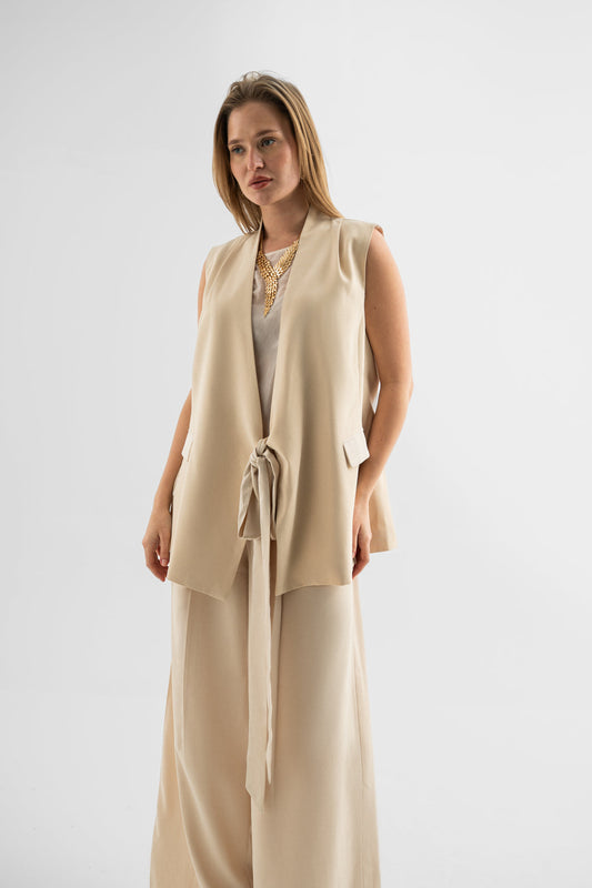 Desert Luxe Tie-Front Vest