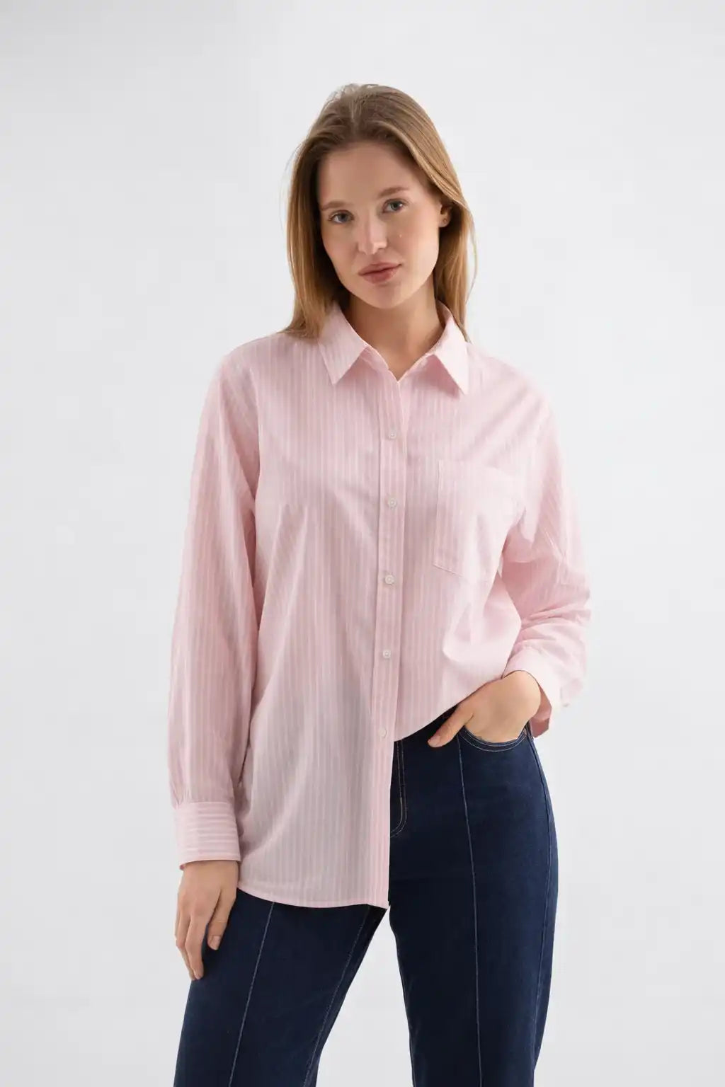 Pink Stripe Classic Shirt