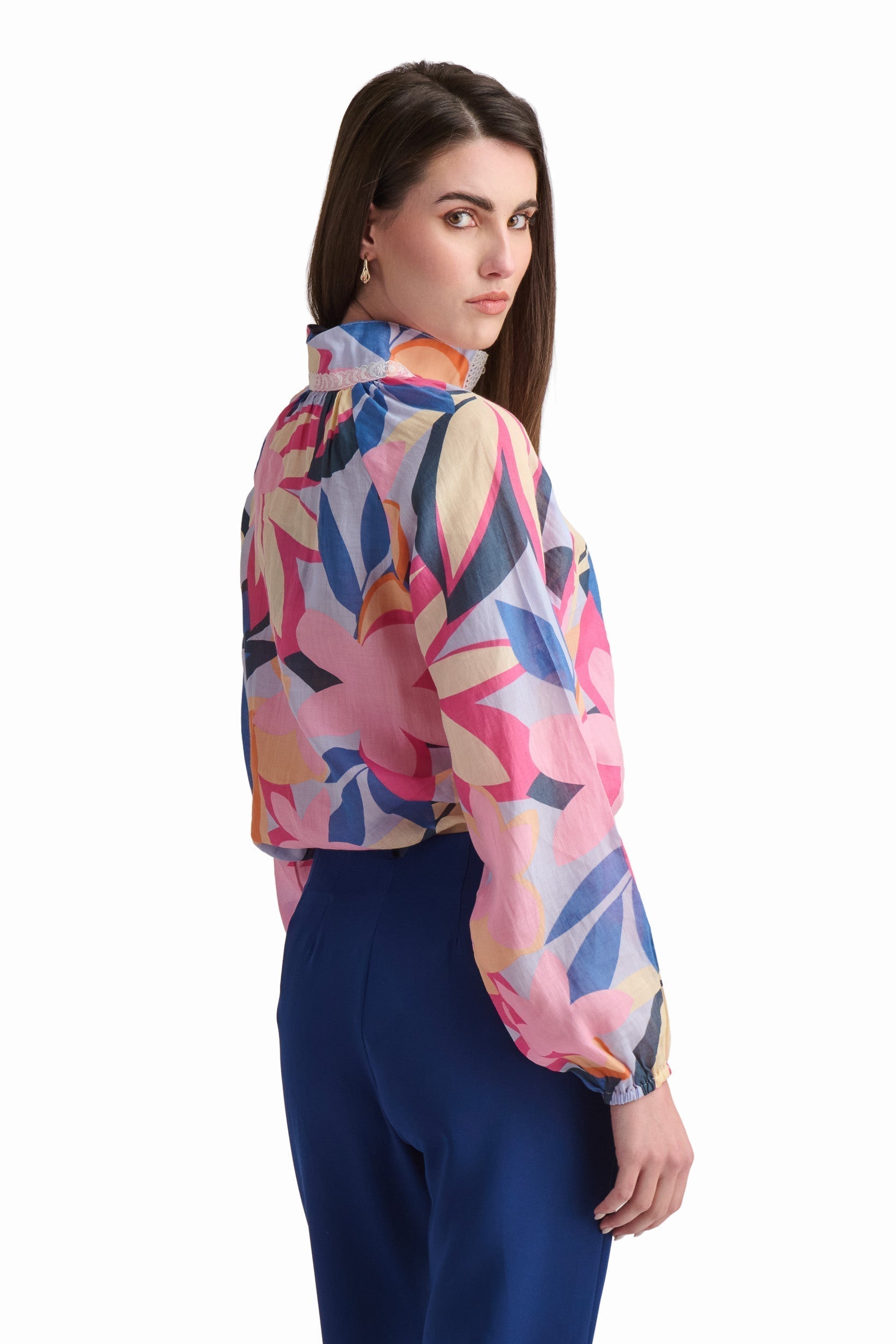 Multicolor Abstract Print Blouse