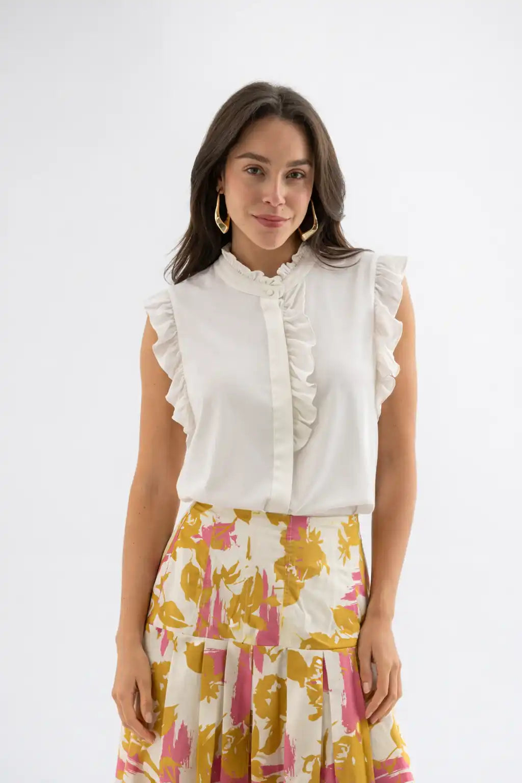 Soft Ivory Feminine Blouse