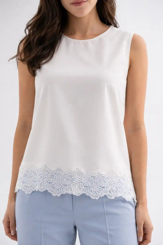 Soft Ivory Sleeveless Top