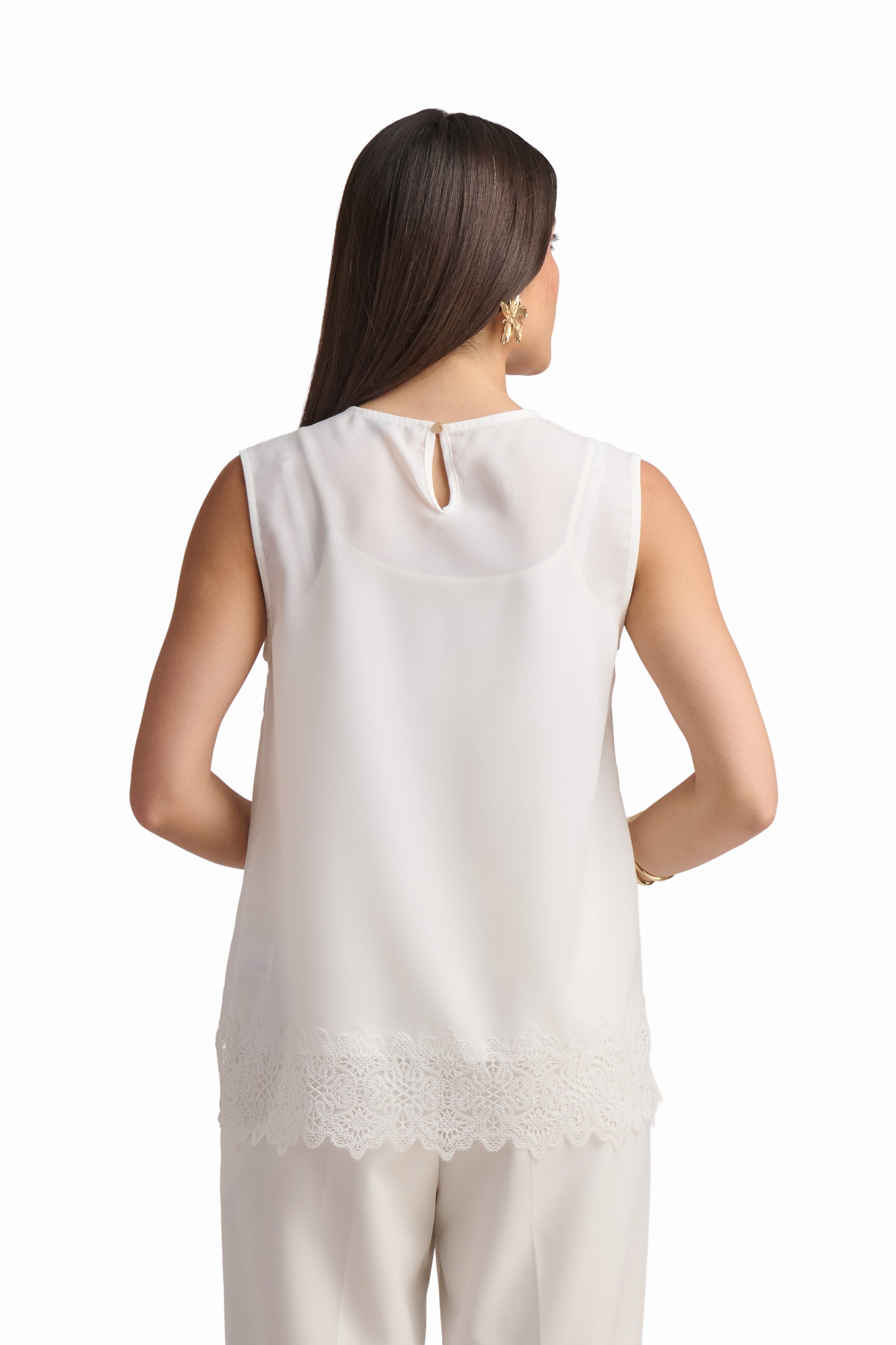 Soft Ivory Sleeveless Top