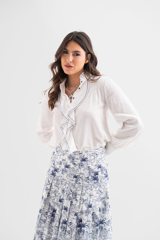 Pearl Cascade Blouse