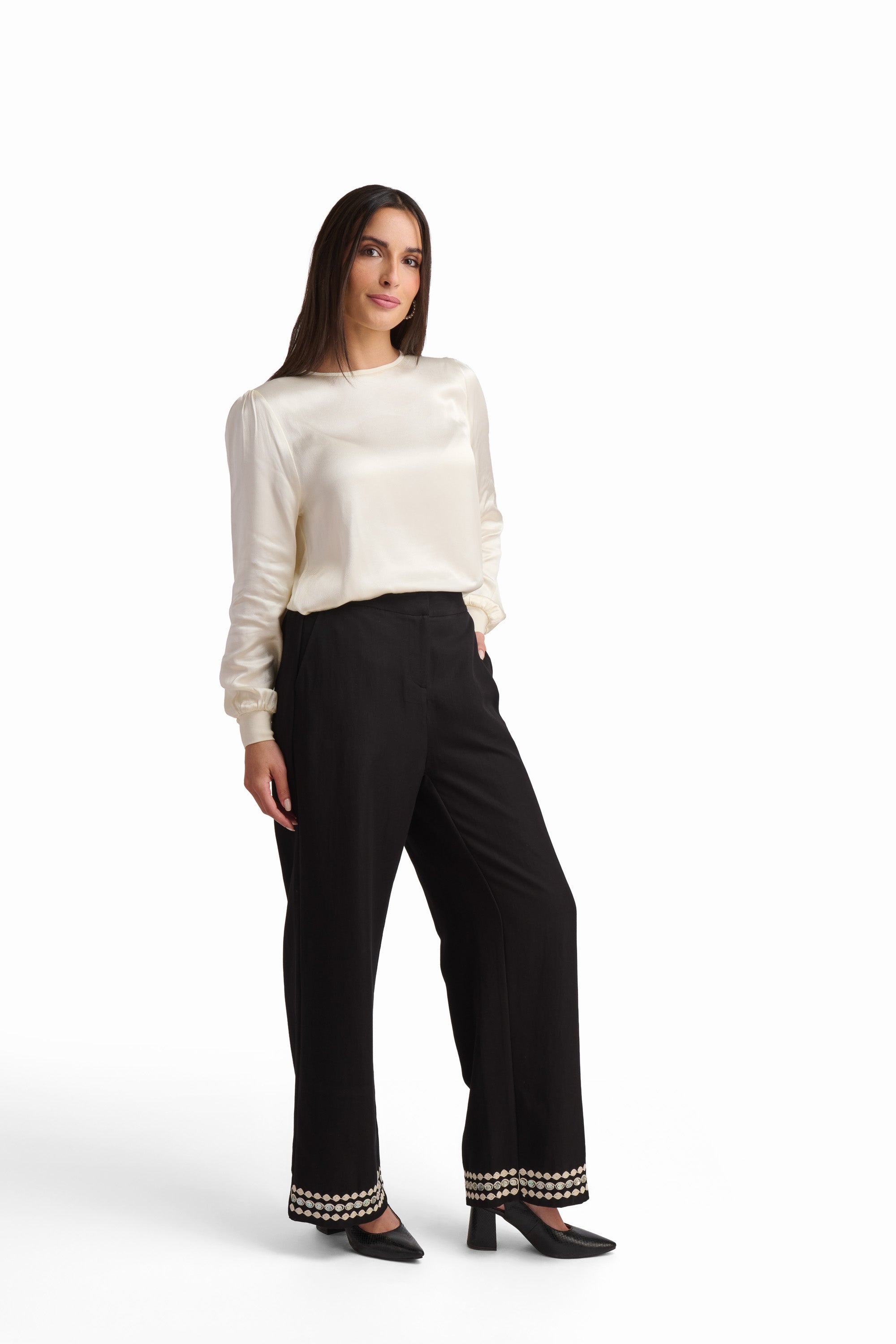 Ivory Fluid Viscose Blouse
