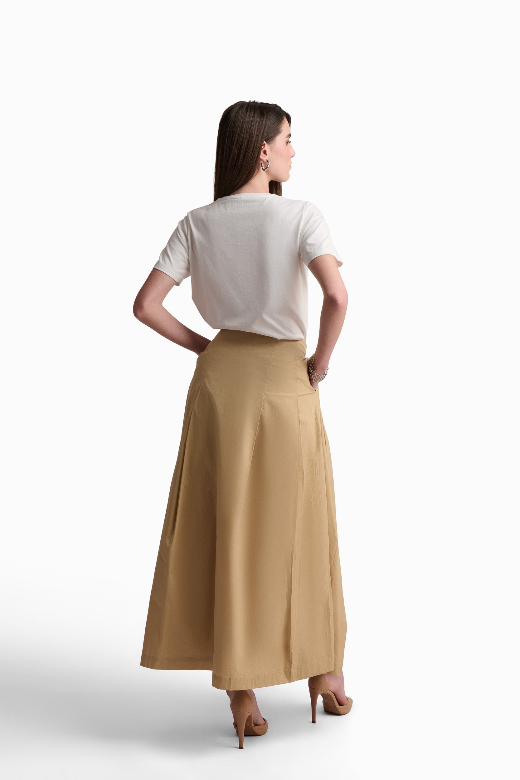 Golden Bloom Graphic Cotton T-Shirt