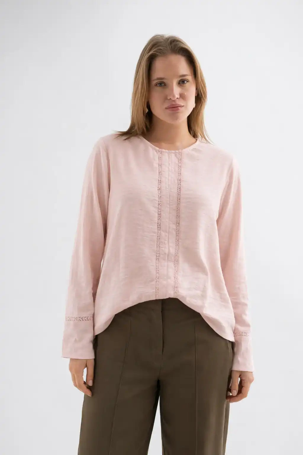 Soft Blush Relaxed Blouse