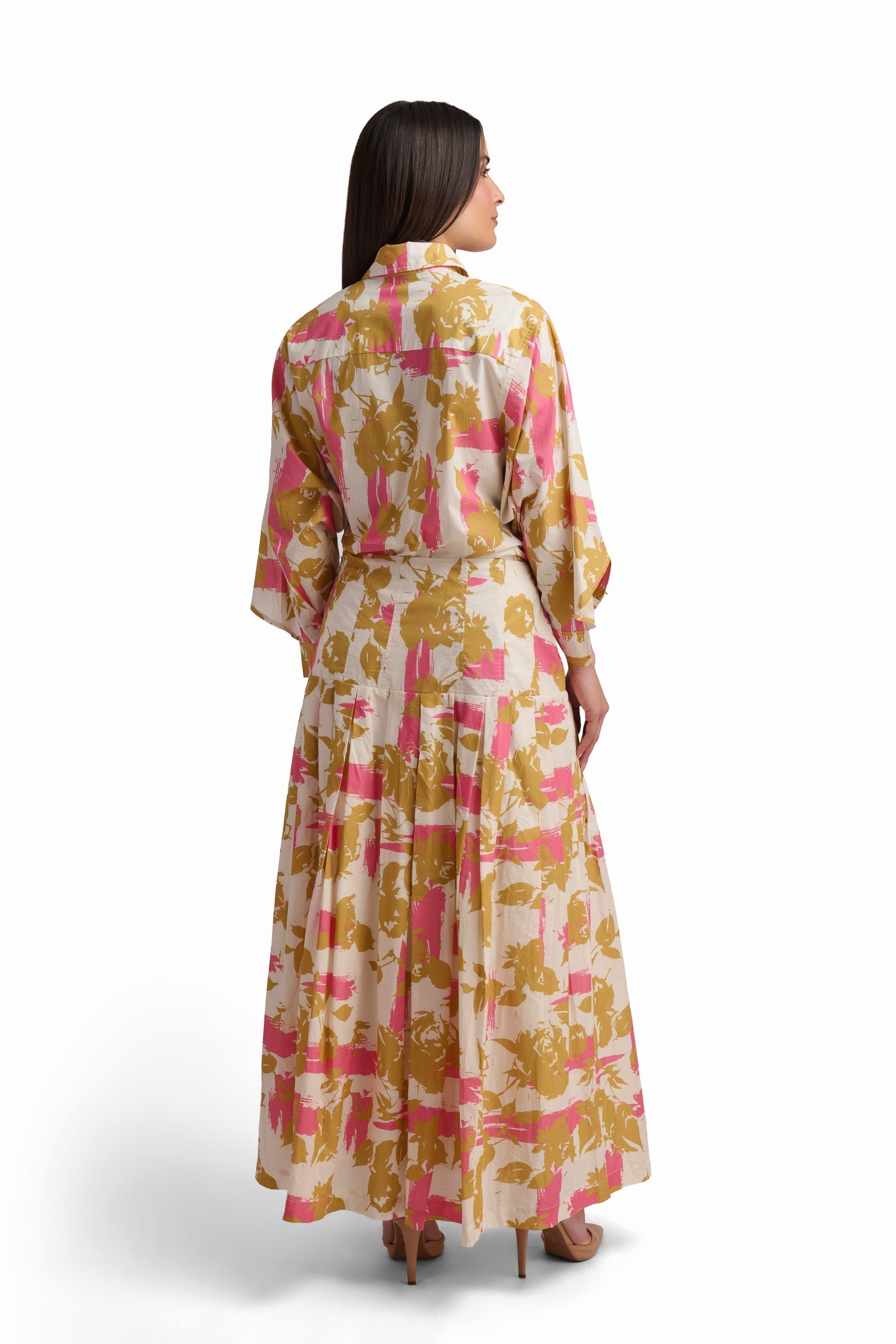 Golden Bloom Maxi Skirt