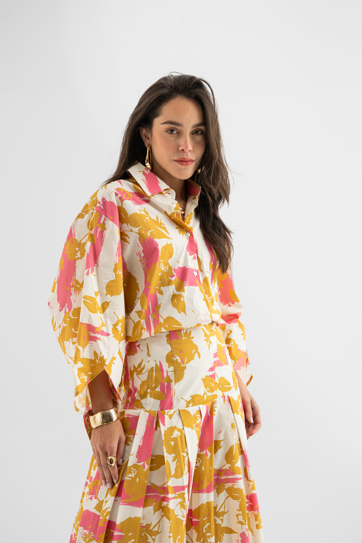 Golden Aura Cotton Shirt