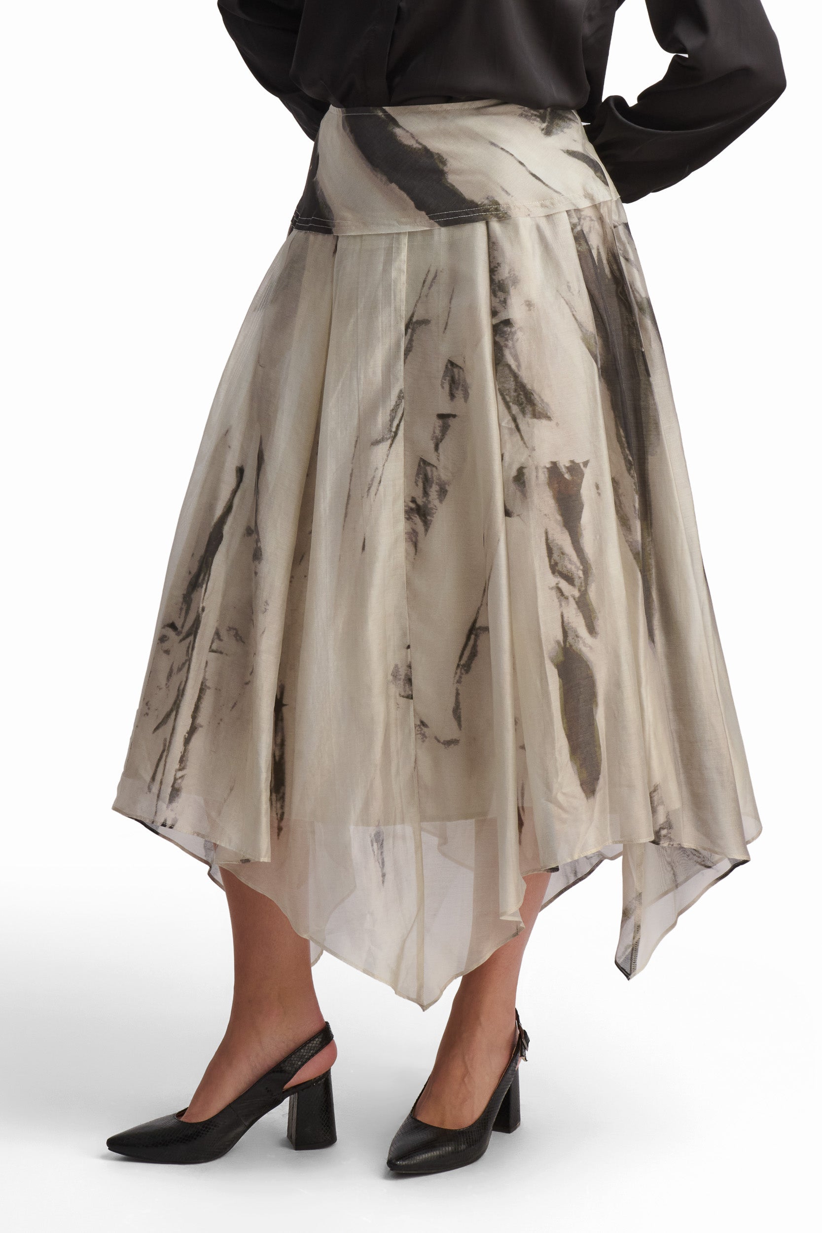 Asymmetrical Midi Skirt