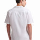White Linen-Cotton Short-Sleeve Shirt