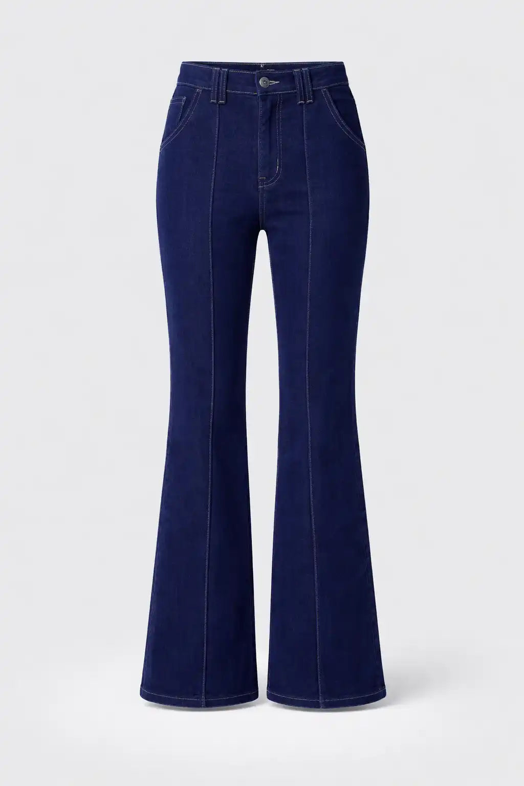 Dark Wash Flared Denim Pants