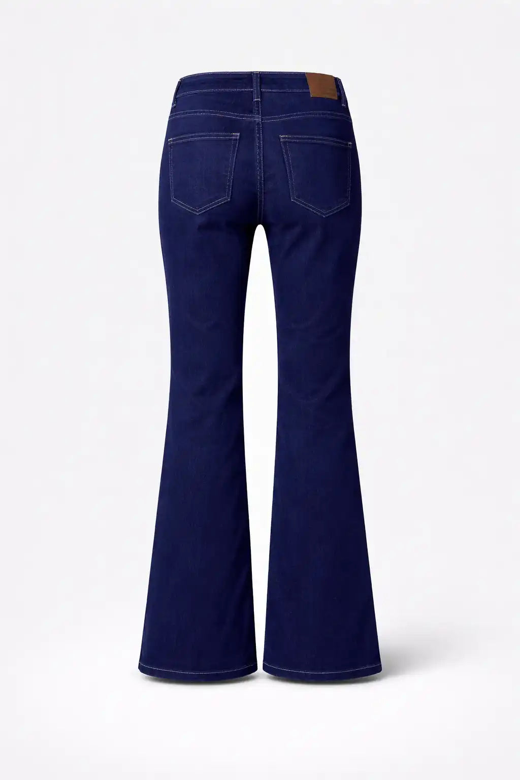 Dark Wash Flared Denim Pants