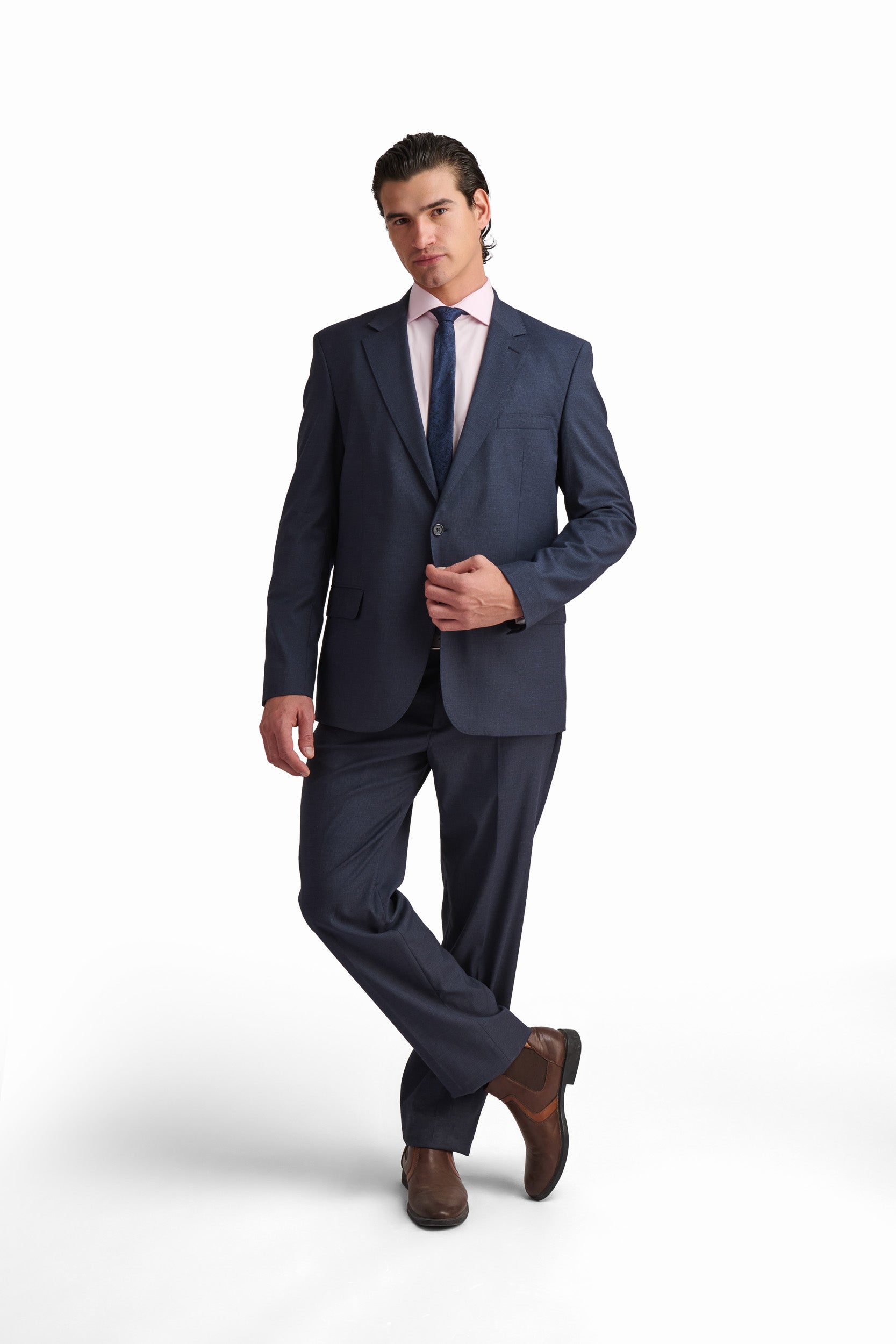 Navy Textured Blazer