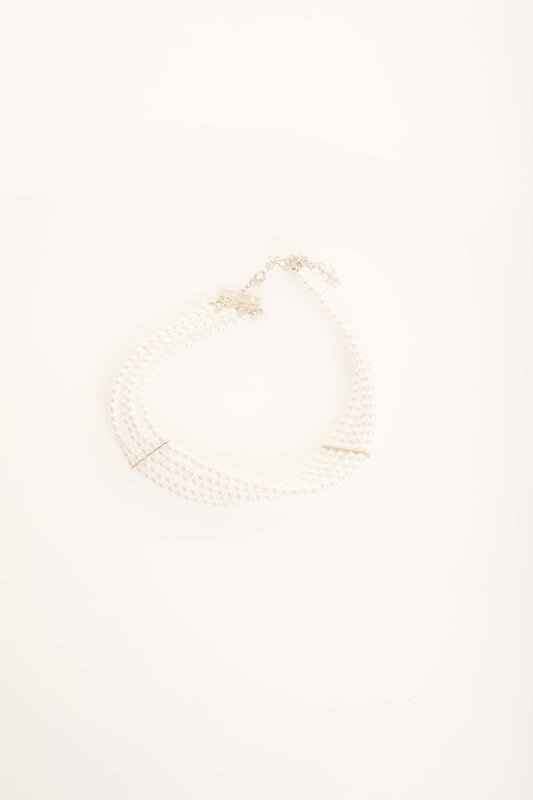 Pearl White Layered Choker